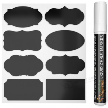 最高の価格ビニール接着剤の空白の黒い黒板のステッカー
