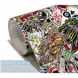 Car Exterior Accessories Body Decoration Graffiti Vinyl Film Bomb Car Sticker with high quality and any size