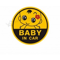 Al por mayor bahía personalizada en coche/Etiqueta engomada reflexiva del coche del bebé a bordo