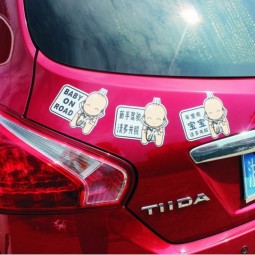Popular car sticker, removeable colorful waterproof soft magnet car sticker