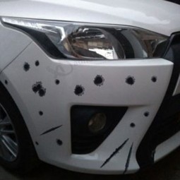 Bullet Holes Scar Scratch 3D Effect Car Stickers Automobile Stickers Tail Box Sticker