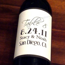 Impressão de alta qualidade papel fosco vinho rótulo folha de etiqueta cutom