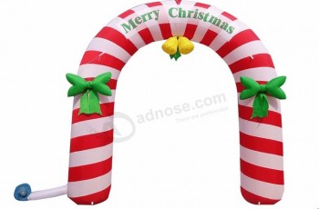 Alta calidad colorida inflable casarse arco de la puerta del regalo de Navidad