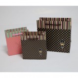 Custom Luxury Window Packaging Gift Tea Greaseproof Carry Brown Handle Christma White Paper Bag