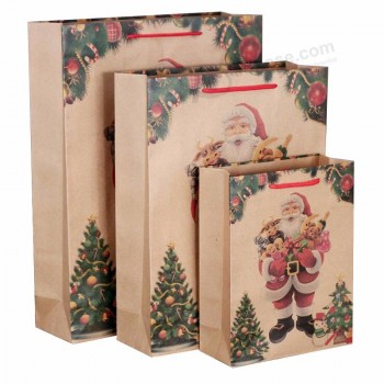 Christmas paper bag kraft gift bags for christmas