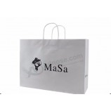 Sacos de compras personalizado papel presente saco reciclado com seu próprio logotipo
