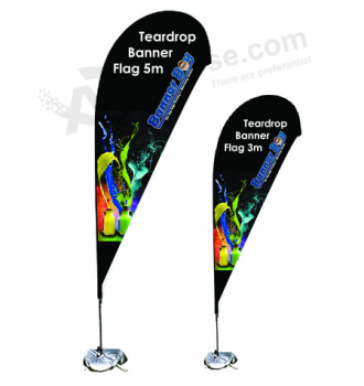 Custom Fashion Advertising Flags Promotional Teardrop Flags For Business