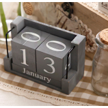 индивидуальный индивидуальный декоративный деревянный календарь рабочего стола календаря
