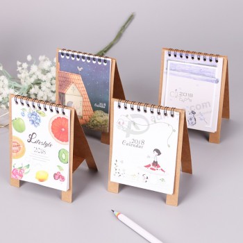 Mini Cartoon Animals Series Desktop Paper Calendars Learning Memo Schedule Table Planner Yearly Agenda Organizer