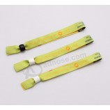 Wholesale Custom Woven Logo Entry Concert Polyester Wristband