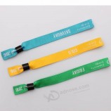 High quality Custom Logo Woven Fabric VIP Wristband