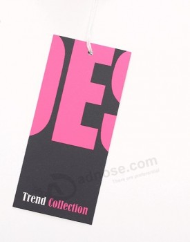 Luxo fantasia do vintage china novo design de impressão de marca de marca personalizado pendurar tag de roupa de preço de papel