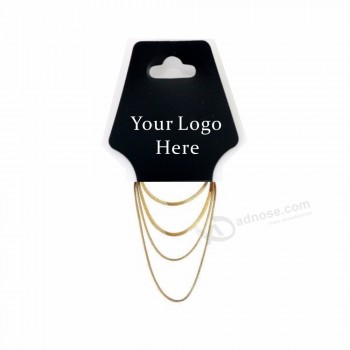 Custom craft fashion design printed paper jewellery hang tags