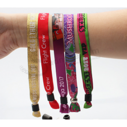 Personalized Polyester Webbing Woven Commercial Wristband For Gifts