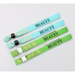 Cheap personalized custom fabric polyester recycled wristbands
