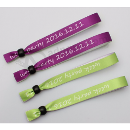 Promotional lovely ribbons print wristband for activities