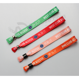 Typical thread cloth event wristbands for festival days