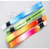 plastic lock promotional gift custom braceltes polyester