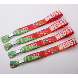 woven polyester fabric Christmas ornaments events wristbands