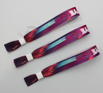 Festival wrist bands with colorful printing for decoration