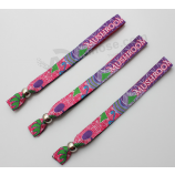 Hot sale custom webbing fabric festival order wristbands