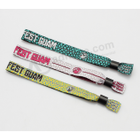 Handicraft custom event fabrics woven child safety wristbands