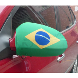 サッカーファンブラジルの旗車の翼の鏡の旗のカバー