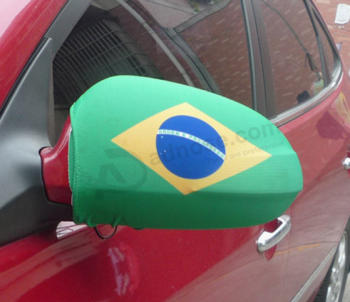 サッカーファンブラジルの旗車の翼の鏡の旗のカバー