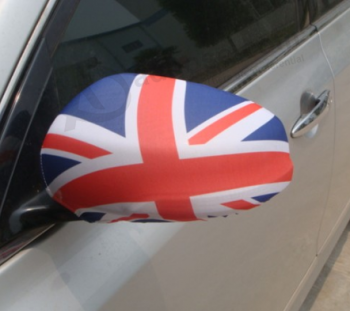 Polyester-Autospiegelflagge England-Autoflügel-Spiegelabdeckungen