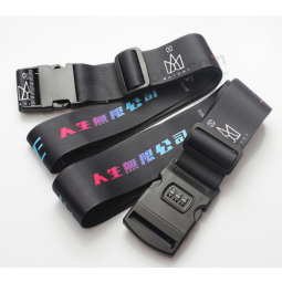 Cheap custom three digital lock luggage belt strap