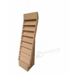 Cardboard plate business card cell phone accessory display stand
