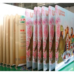 Fabricante feira portátiEu parede, tensão exibição tecido estande