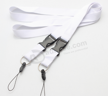 Hot selling custom sublimation printing phone clip lanyard