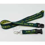 Fashion funtion polyester breakaway buckle lanyard custom