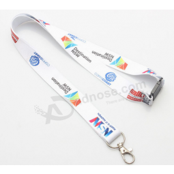Factory directly sale custom polyester whistle lanyard