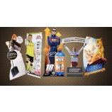 Boek dispLay stand, aangepaste kartonnen recLameboek vLoer dispLay stand te koop