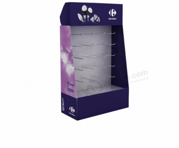 2017 Paper pallet custom pop advertising counter top display stand malaysia for belt