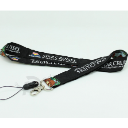 Factory cheap custom polyester lanyard pouch for mobile phone