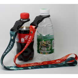 High quality custom printed water bottle holder lanyard