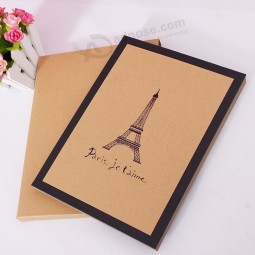 Wholesale DIY handmade family memory photo album kraft paper self-adhesive photo album with your logo