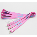 Wholesale high quality custom Logo braid polyester lanyard