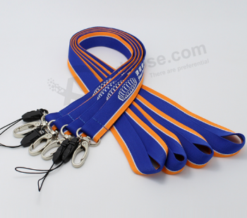 Promotional polyester lobster clip lanyard with swivel hook