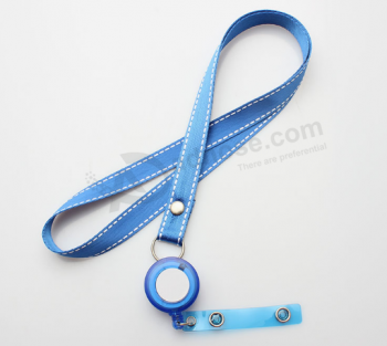 New arrival sublimation badge reel lanyard wholesale