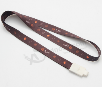 Manufacturer direct polyester call lanyard with plastic clip