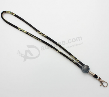 Professional polyester custom rope lanyard strap for sale