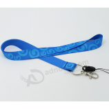 Hot sale polyester custom flat lanyard with hook