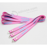 popular personalized pink lanyards with custom logo