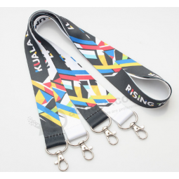 Factory sale polyester double clip lanyard for telescope