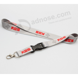 Neck id card holder lanyard with buckle release