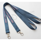 Fashion polyester cell phone lanyard printed satin lanyard